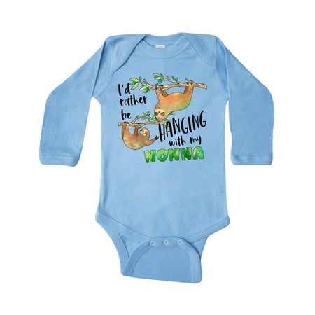 Inktastic Id Rather Be Hanging with my Nonna- Cute Sloths Gift Baby Boy or Baby Girl Long Sleeve Bodysuit
Inktastic Id Rather Be Hanging with my Nonna- Cute Sloths Gift Baby Boy or Baby Girl Long Sleeve Bodysuit