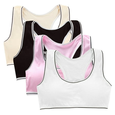 LICHENGTAI 4pcs Girls Bra Cotton Vest Bra Full Cup Breathable Bra with Chest Pads for Adolescent Girls One Size White Pink Black Skin Color
LICHENGTAI 4pcs Girls Bra Cotton Vest Bra Full Cup Breathable Bra with Chest Pads for Adolescent Girls One Size White Pink Black Skin Color