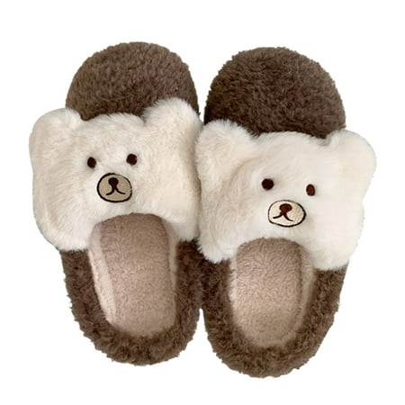 OJSFQUFP Womens Slide Slippers Ladies Fashion Home Cotton Drag Cute Girl Heart Bear Plush Shoes Slippers Soft Plush Warm Slippers Women s Slippers Brown 37
OJSFQUFP Womens Slide Slippers Ladies Fashion Home Cotton Drag Cute Girl Heart Bear Plush Shoes Slippers Soft Plush Warm Slippers Women s Slippers Brown 37