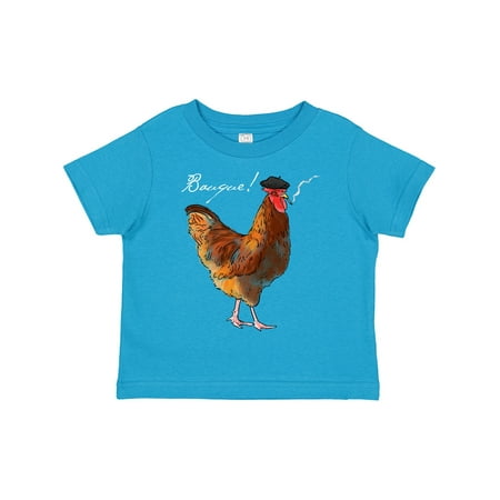 Inktastic French Rooster Say Bauque! Gift Toddler Boy or Toddler Girl T-Shirt