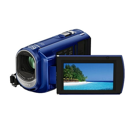 Sony Handycam DCR-SX40 Blue Flash Memory Camcorder with 4GB Memory, 60x Optical Zoom, 2.7" Wide LCD