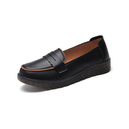 Woobling Ladies Comfort Loafers Round Toe Boat Shoes Travel Breathable Low Top Moccasins Black 4.5
Woobling Ladies Comfort Loafers Round Toe Boat Shoes Travel Breathable Low Top Moccasins Black 4.5