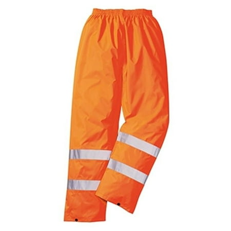 Portwest H441 Hi-Vis Rain Trousers, Orange, XXL