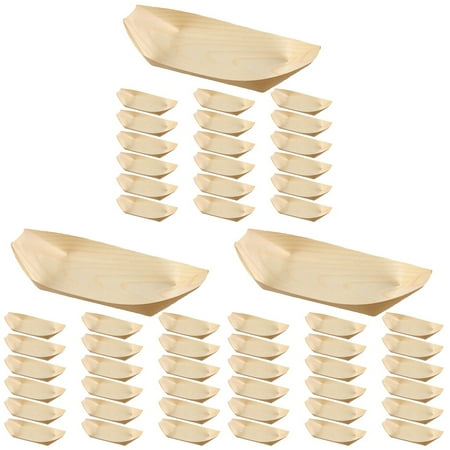 BESTONZON 600 Pcs Wooden Food Boats Multi-function Sushi Dishes Household Sushi Plates Sushi Supply
BESTONZON 600 Pcs Wooden Food Boats Multi-function Sushi Dishes Household Sushi Plates Sushi Supply