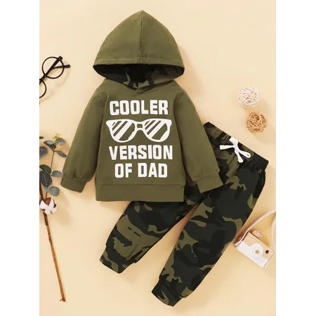 GEDER-F Autumn And Winter New Baby Boy Casual Camouflage Hooded Print Two-piece Set
GEDER-F Autumn And Winter New Baby Boy Casual Camouflage Hooded Print Two-piece Set