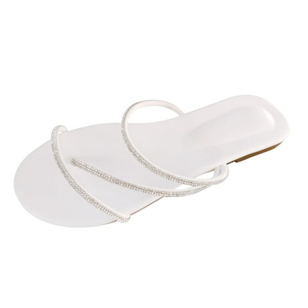 zttd ladies fashion summer rhinestone thin band clip toe open toe flat beach slippers women s slipper a
zttd ladies fashion summer rhinestone thin band clip toe open toe flat beach slippers women s slipper a