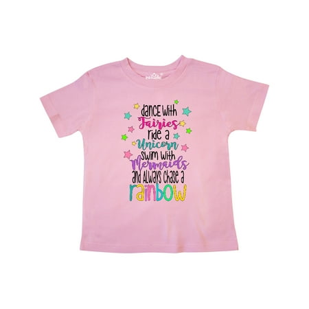 Inktastic Dance with Fairies Ride a Unicorn Swim with Mermaids Gift Toddler Boy or Toddler Girl T-Shirt
Inktastic Dance with Fairies Ride a Unicorn Swim with Mermaids Gift Toddler Boy or Toddler Girl T-Shirt