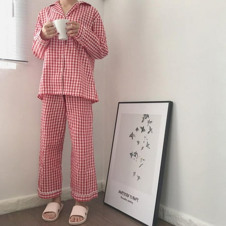 Long Sleeve Pajama Set for Women Button Down Lapel Sleepwear Tops Pants 2 Piece Nightwear Soft Pj Lounge Sets
Long Sleeve Pajama Set for Women Button Down Lapel Sleepwear Tops Pants 2 Piece Nightwear Soft Pj Lounge Sets
