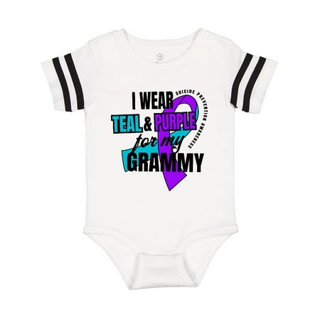 Inktastic Suicide Prevention I Wear Teal and Purple for My Grammy Gift Baby Boy or Baby Girl Bodysuit
Inktastic Suicide Prevention I Wear Teal and Purple for My Grammy Gift Baby Boy or Baby Girl Bodysuit