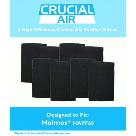 8 Holmes HAPF60 Air Purifier Carbon Filters, Part # HAPF60