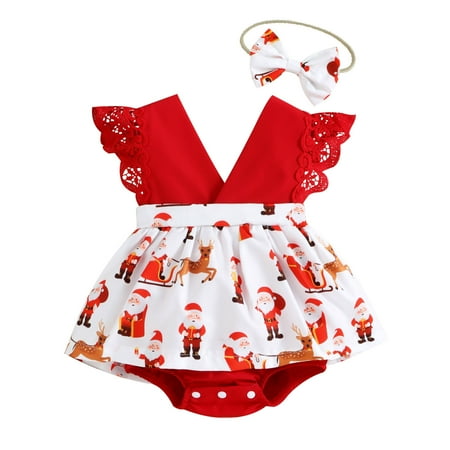 Toddler Girls Bodysuits Lace Batwing Sleeve Christmas Santa Printed Headbands Daily Kids Children Infant Clothes Cartoon Trendy Soft Cute Outwear Streetwear Spring Summer Rompers Jumpsuits
Toddler Girls Bodysuits Lace Batwing Sleeve Christmas Santa Printed Headbands Daily Kids Children Infant Clothes Cartoon Trendy Soft Cute Outwear Streetwear Spring Summer Rompers Jumpsuits
