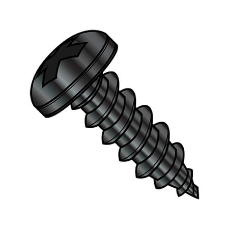 6-20X3/8 Phil Pan Self Tapping Screw Type A B Full Thread 18 8 Stainless Steel Black Oxide (Pack Qty 5 000) BC-0606ABPP188B
6-20X3/8 Phil Pan Self Tapping Screw Type A B Full Thread 18 8 Stainless Steel Black Oxide (Pack Qty 5 000) BC-0606ABPP188B
