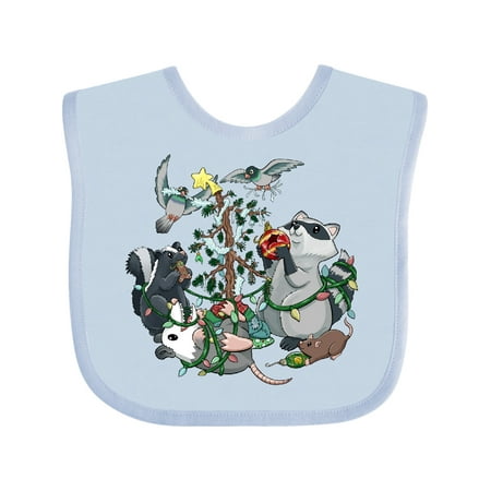 Inktastic Trashy Christmas- Cute Raccoon Skunk Possum Rat Pigeons Boys or Girls Baby Bib
Inktastic Trashy Christmas- Cute Raccoon Skunk Possum Rat Pigeons Boys or Girls Baby Bib