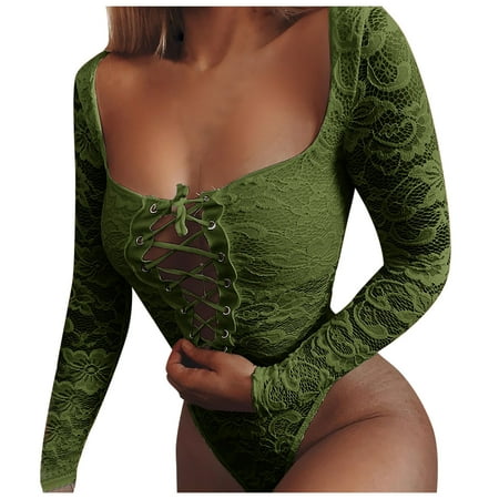 Women Lace Bodysuit V Halter Cut Out Lace Teddy One Piece Babydoll Snap Crotch
Women Lace Bodysuit V Halter Cut Out Lace Teddy One Piece Babydoll Snap Crotch