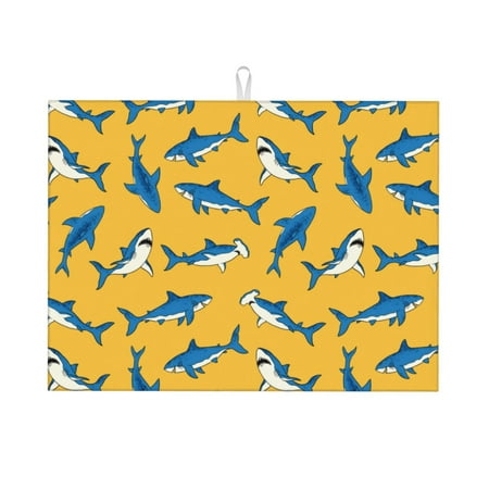Dish Drying Mat Shark print Highly Absorbent Microfiber Drying Mat Kitchen Counter or Sink Drawer Liner 18x24 Kitchen Drying Mat Coffee Mat Kitchen Essentials
Dish Drying Mat Shark print Highly Absorbent Microfiber Drying Mat Kitchen Counter or Sink Drawer Liner 18x24 Kitchen Drying Mat Coffee Mat Kitchen Essentials