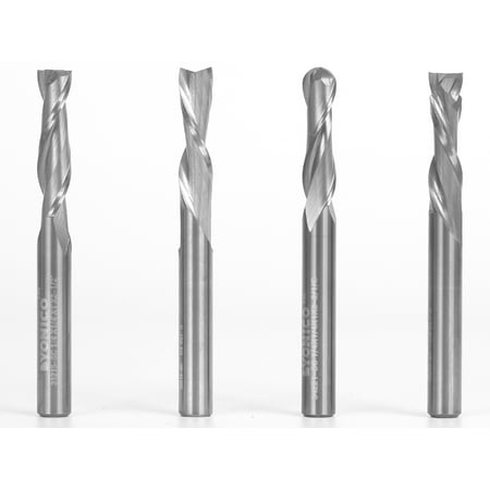 4 Bit Solid Carbide Endmill CNC Router Bit Set 1/4 Diameter X 1 Cutting Length - 1/4 Shank - Yonico 14420q
4 Bit Solid Carbide Endmill CNC Router Bit Set 1/4 Diameter X 1 Cutting Length - 1/4 Shank - Yonico 14420q