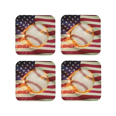 Yiaed Baseball Ball With Flag Print Leather Coasters for Drinks - Cup Coasters Coffee Table Kitchen Table Bar Home & Office Gifts Handmade Drink Coasters-Square
Yiaed Baseball Ball With Flag Print Leather Coasters for Drinks - Cup Coasters Coffee Table Kitchen Table Bar Home & Office Gifts Handmade Drink Coasters-Square