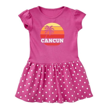 Inktastic Cancun Mexico Vacation Trip Gift Toddler Girl Dress