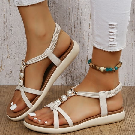 NECHOLOGY Hiking Sandals Women S Ladies Fashion Strap Metal Pearl Espadrille Wedges Sandals for Women Low Heel Beige 6.5
NECHOLOGY Hiking Sandals Women S Ladies Fashion Strap Metal Pearl Espadrille Wedges Sandals for Women Low Heel Beige 6.5