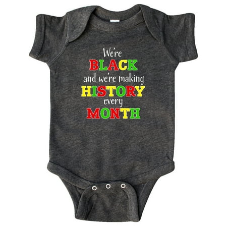 Inktastic We re Black and We re Making History Every Month Gift Baby Boy or Baby Girl Bodysuit
Inktastic We re Black and We re Making History Every Month Gift Baby Boy or Baby Girl Bodysuit