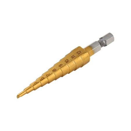 Hex Shank Step Drill 6.35mm Hex Shank Hardware Hand Tools Step Drill Bit For Brass Wood For Steel For Plastic
Hex Shank Step Drill 6.35mm Hex Shank Hardware Hand Tools Step Drill Bit For Brass Wood For Steel For Plastic