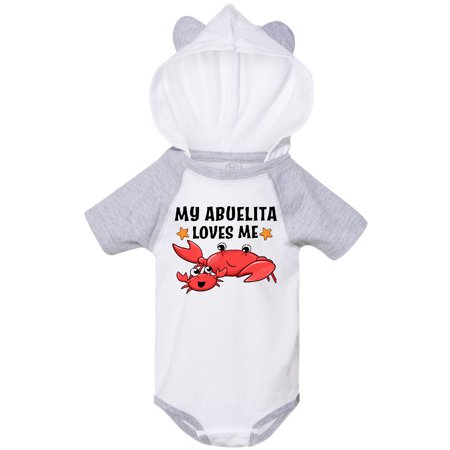 Inktastic My Abuelita Loves Me- cute crab family Gift Baby Boy or Baby Girl Bodysuit
Inktastic My Abuelita Loves Me- cute crab family Gift Baby Boy or Baby Girl Bodysuit