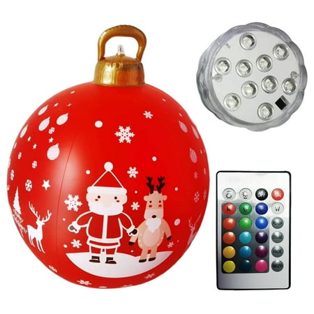 Yucurem 60cm Inflatable Christmas Ball PVC Glow Christmas Inflatable Ball (Style D)
Yucurem 60cm Inflatable Christmas Ball PVC Glow Christmas Inflatable Ball (Style D)