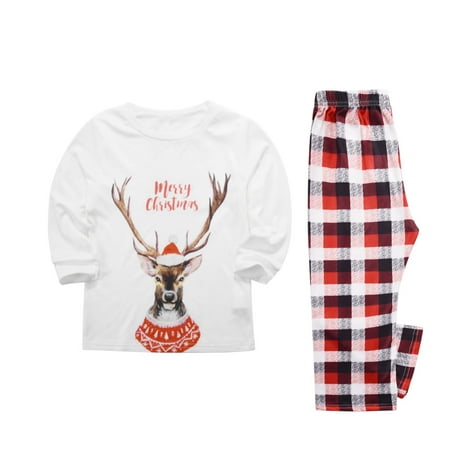 Dillar Christmas Pajamas for Family Christmas Matching Holiday Pjs Cute Moose Print Top and Plaid Pants Sleepwear
Dillar Christmas Pajamas for Family Christmas Matching Holiday Pjs Cute Moose Print Top and Plaid Pants Sleepwear