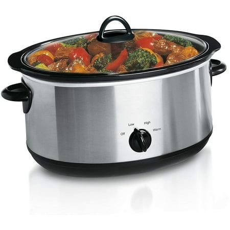 7-Quart Extra Large Slow Cooker - serves 9 plus people or fits a 7 pounds; Roast Stainless Steel
7-Quart Extra Large Slow Cooker - serves 9 plus people or fits a 7 pounds; Roast Stainless Steel