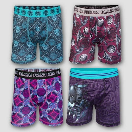 Marvel Black Panther Boys 4pk Boxer Briefs Spandex Underwear