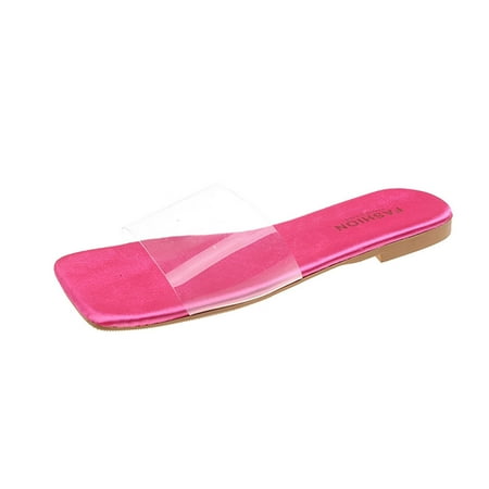 Slippers for Women Fashion Spring And Summer Thick Heel Women Sandals Midlle Heel Rhinestone Hollow Buckle Casual Style Womens Slippers Pvc Hot Pink 38
Slippers for Women Fashion Spring And Summer Thick Heel Women Sandals Midlle Heel Rhinestone Hollow Buckle Casual Style Womens Slippers Pvc Hot Pink 38