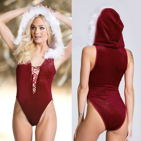 Cathalem Lingerie Kimono Jumpsuit Christmas Pajamas Women Sexy Hooded Underwear White Bodysuit 1/4 Cup Bra Lingerie plus Size Underwear Red X-Large
Cathalem Lingerie Kimono Jumpsuit Christmas Pajamas Women Sexy Hooded Underwear White Bodysuit 1/4 Cup Bra Lingerie plus Size Underwear Red X-Large