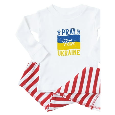 CafePress - Pray For Ukraine Pajamas - Toddler Long Sleeve Pajama set