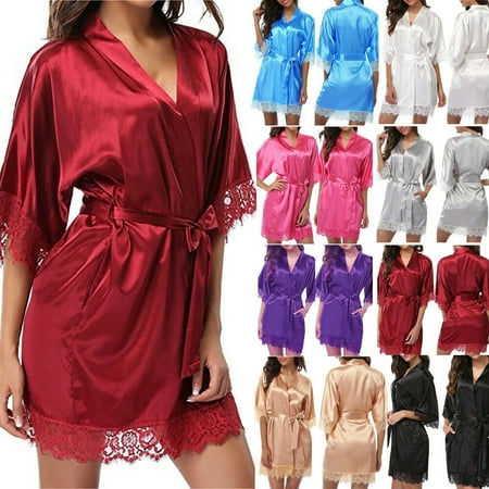 wsevypo Women Silk Satin Kimono Robe Dressing Gown Wedding Bridesmaid Sleepwear Bathrobe
wsevypo Women Silk Satin Kimono Robe Dressing Gown Wedding Bridesmaid Sleepwear Bathrobe