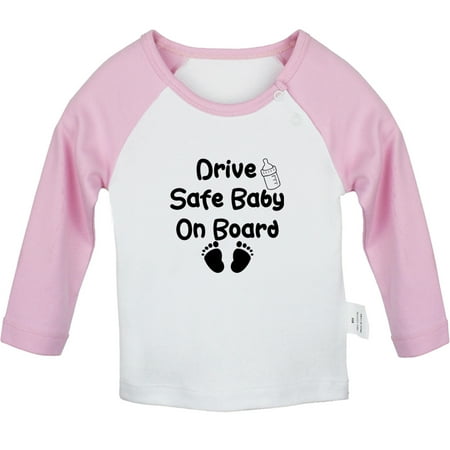 Drive Safe Baby On Board Funny T shirt For Baby Newborn Babies T-shirts Infant Tops 0-24M Kids Graphic Tees Clothing (Long Pink Raglan T-shirt 18-24 Months)
Drive Safe Baby On Board Funny T shirt For Baby Newborn Babies T-shirts Infant Tops 0-24M Kids Graphic Tees Clothing (Long Pink Raglan T-shirt 18-24 Months)