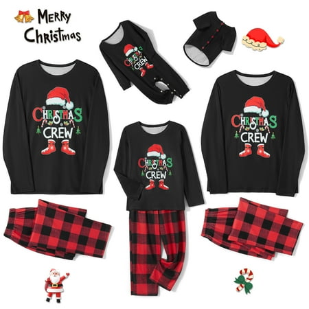 FSDJHSDH Christmas Family Pajamas Set Long Sleeve Santa Hat Tops Plaid Pants Sleepwear Homewear PJs Black Baby 9-12 Months
FSDJHSDH Christmas Family Pajamas Set Long Sleeve Santa Hat Tops Plaid Pants Sleepwear Homewear PJs Black Baby 9-12 Months