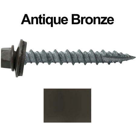 Jake Sales Brand - 10 x 1-1/2 ~250 Metal Roofing Screws - Hex Head - Type 17 - EPDM Washer - BONE WHITE
Jake Sales Brand - 10 x 1-1/2 ~250 Metal Roofing Screws - Hex Head - Type 17 - EPDM Washer - BONE WHITE