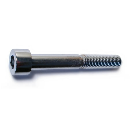 10mm-1.25 x 70mm Chrome Class 12.9 Smooth Head Hex Socket Cap Screws (5 pcs.)