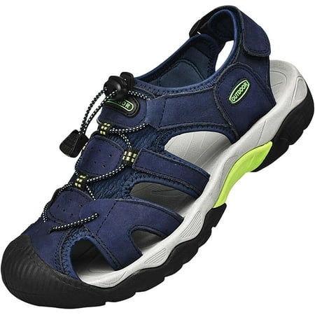 Men s Closed Toe Sports Sandals Fashion Breathable Premium Leather Athletic Sandals Non-Slip Comfortable Outdoor Sports Beach Shoes
Men s Closed Toe Sports Sandals Fashion Breathable Premium Leather Athletic Sandals Non-Slip Comfortable Outdoor Sports Beach Shoes