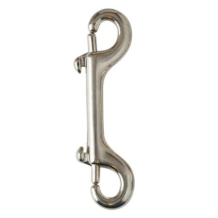 55AH 4-3/4 Horse Hardware Nickel Plated Malleable Iron Double End Snap 8 Pcs