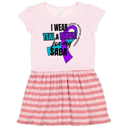Inktastic Suicide Prevention I Wear Teal and Purple for My Saba Gift Toddler Girl Dress
Inktastic Suicide Prevention I Wear Teal and Purple for My Saba Gift Toddler Girl Dress