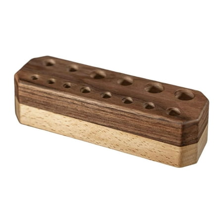 Wooden Leathercraft Tool Rack Hole Punch Tool 14 Holes Leather Tool Organizer Professional Working Making Storage Box for DIY Accessories
Wooden Leathercraft Tool Rack Hole Punch Tool 14 Holes Leather Tool Organizer Professional Working Making Storage Box for DIY Accessories
