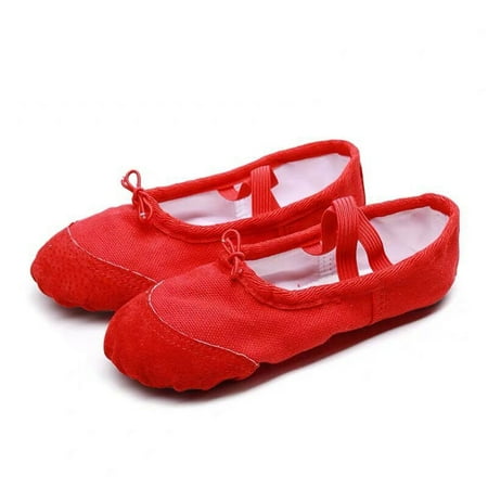 HAWEE Canvas Ballet Shoes for Girls Ballet Practice Shoes/Full Sole Ballet Slippers Flats/Yoga Dance Shoes
HAWEE Canvas Ballet Shoes for Girls Ballet Practice Shoes/Full Sole Ballet Slippers Flats/Yoga Dance Shoes