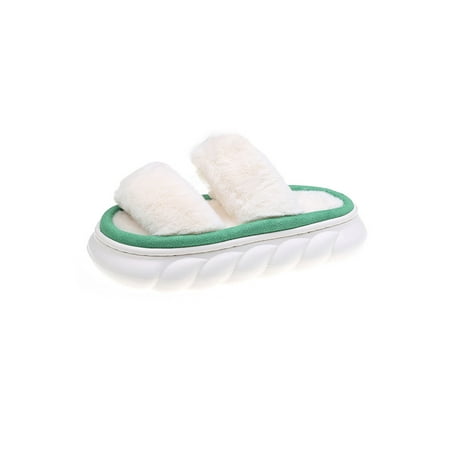 Colisha Ladies Breathable Winter Warm Plush Slipper Indoor Casual Fuzzy Slippers Home House Shoes Dual Strap Green 7-7.5
Colisha Ladies Breathable Winter Warm Plush Slipper Indoor Casual Fuzzy Slippers Home House Shoes Dual Strap Green 7-7.5