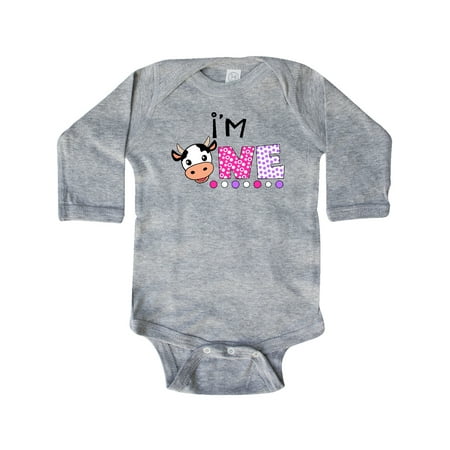 Inktastic I m 1 Cute Cow and Polka Dots Gift Baby Boy or Baby Girl Long Sleeve Bodysuit
Inktastic I m 1 Cute Cow and Polka Dots Gift Baby Boy or Baby Girl Long Sleeve Bodysuit