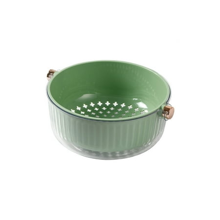 Multi-functional double-layer thickened draining basket portable kitchen hollow rice washing vegetable draining basket
Multi-functional double-layer thickened draining basket portable kitchen hollow rice washing vegetable draining basket
