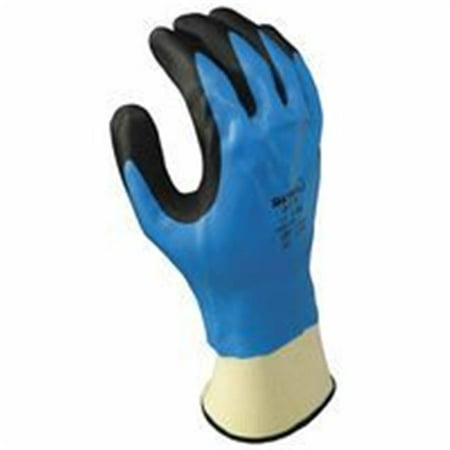 Nitrile-Coated Gloves Extra Large - Blue & Black