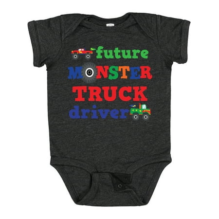 Inktastic Monster Truck Future Driver Gift Baby Boy Bodysuit