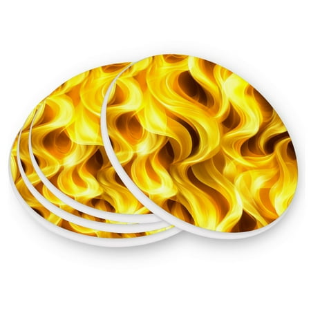 Round Coasters Modern Style Ceramic Coaster Waterproof and Durable Drink Coaster Coasters set of 4 Customizable Coasters 4pcs Flames Pattern
Round Coasters Modern Style Ceramic Coaster Waterproof and Durable Drink Coaster Coasters set of 4 Customizable Coasters 4pcs Flames Pattern
