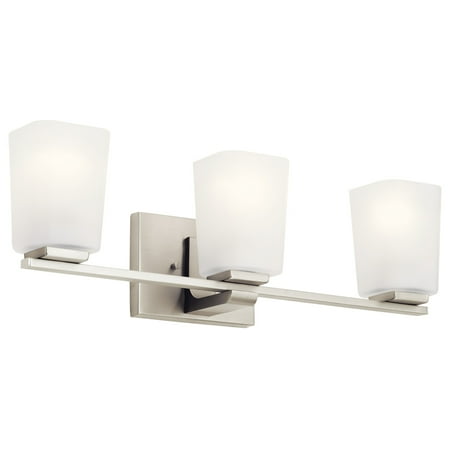 Kichler 55017 Roehm 3 Light 23 Wide Bathroom Vanity Light - Nickel